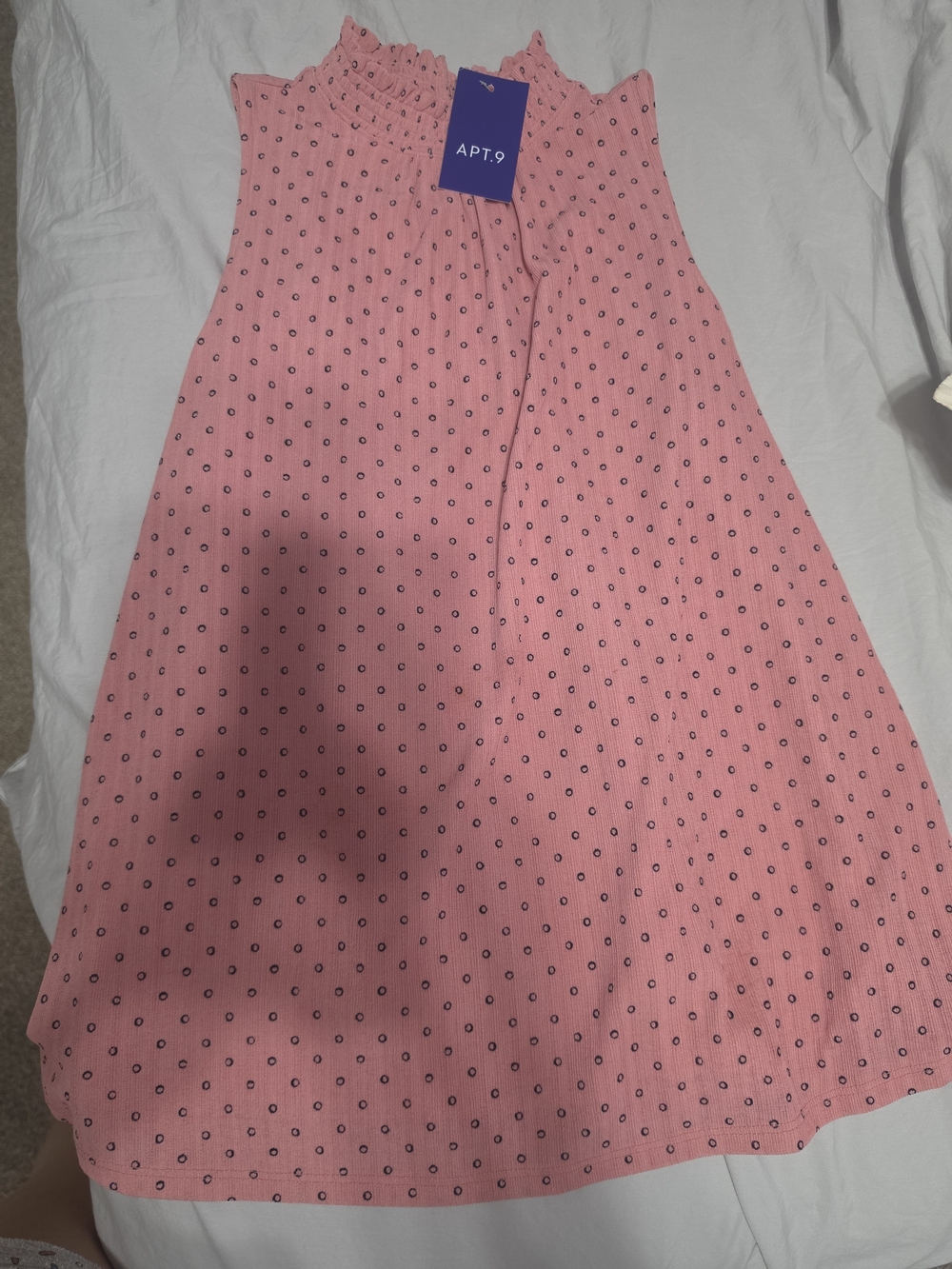 Apt. 9 Pink Smocked Neck A-Line Skirt